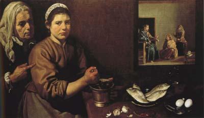 Diego Velazquez Le Christ dans la maison de Marthe et Marie (df02) Sweden oil painting art
